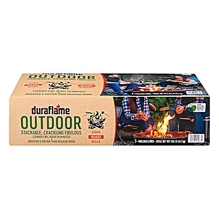 9.6 lb Outdoor Firelogs - 3 Pk