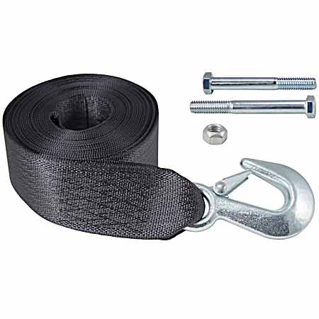 Heavy-Duty Winch Strap with Hook