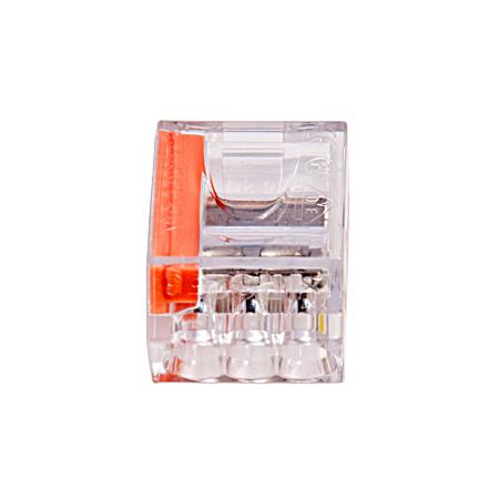 PushGard 3-Port Push-In Wire Connectors - 10 Pk