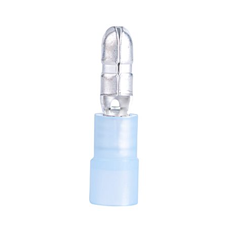 Disconnect Bullet Male 0.156 in Dia 16-14 AWG Blue Crimp-Type Wire Connector - 20 Pk