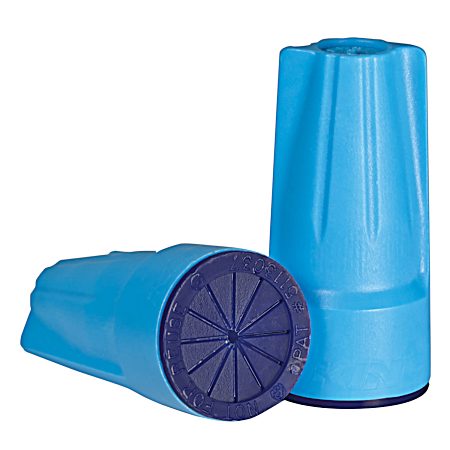Dry Conn Aqua/Dk Blue Waterproof Wire Connectors - 15 Pk