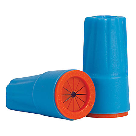 Dry Conn Aqua/Orange Waterproof Wire Connectors - 25 Pk