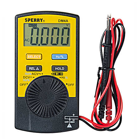 Pocket Digital Multimeter, 600V AC/DC