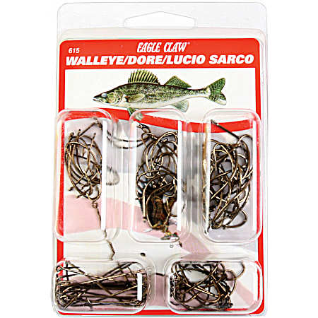80 Pc. Assorted Walleye Hooks