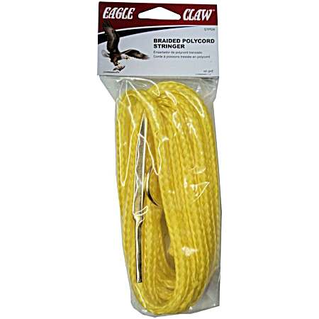 Yellow Braided Polycord Stringer w/ Metal Hardware
