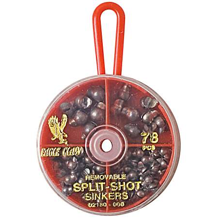 78-Piece Removable Split Shot Sinker- Assorted