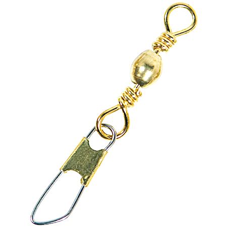 Brass Barrel Swivel w/Safety Snap