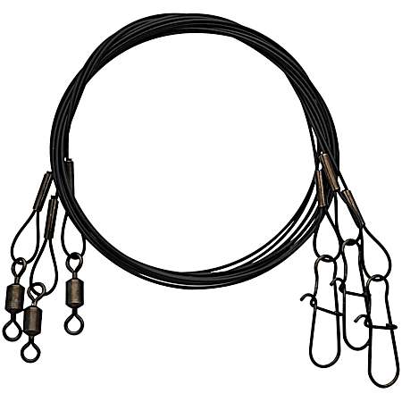 Black Steel Leader - 3 Pk