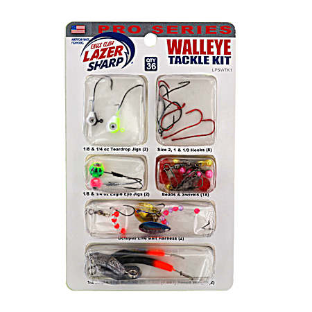 Lazor Sharp Pro Series Walleye Tackle Kit