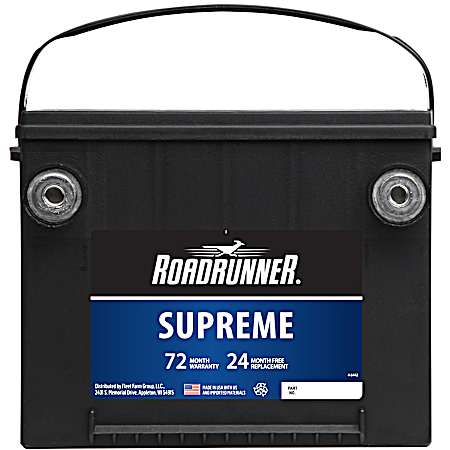 Road Runner Supreme Power Battery Grp 75 72 Mo 690 CCA