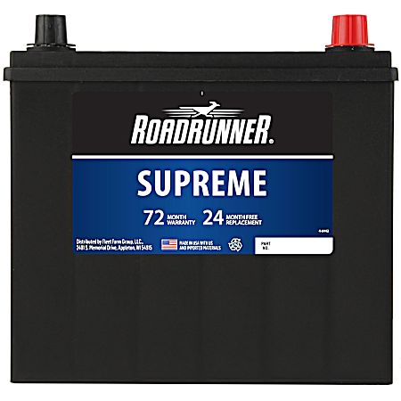Road Runner Supreme Power Battery Grp 51r 72 Mo 500 CCA