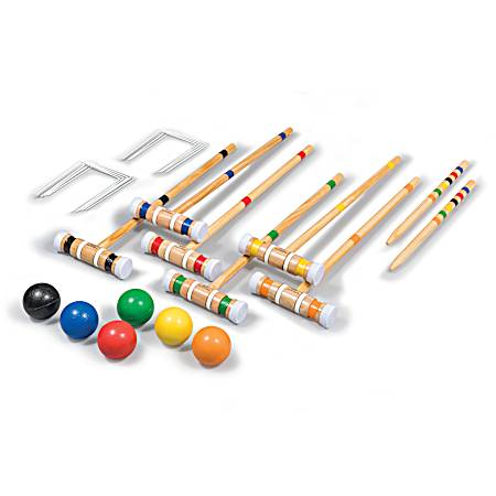 6 Player Croquet Set w/ Caddy