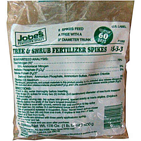 Tree & Shrub Fertilizer Spikes - 5 Pk