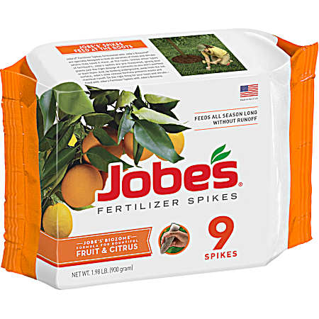 Fruit & Citrus Tree Fertilizer Spikes - 9 Pk