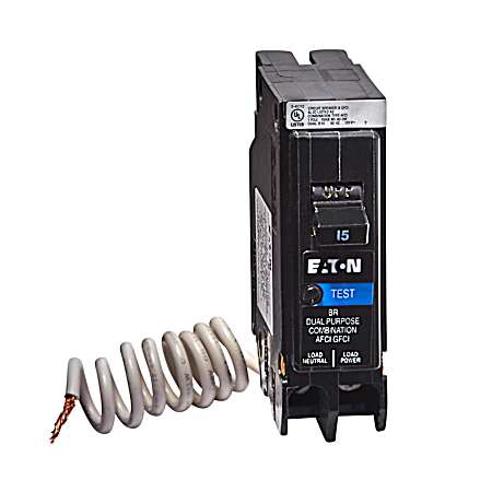 BR Arc Fault/Ground Fault Circuit Breaker Clam Shell - BRAFGF115CS