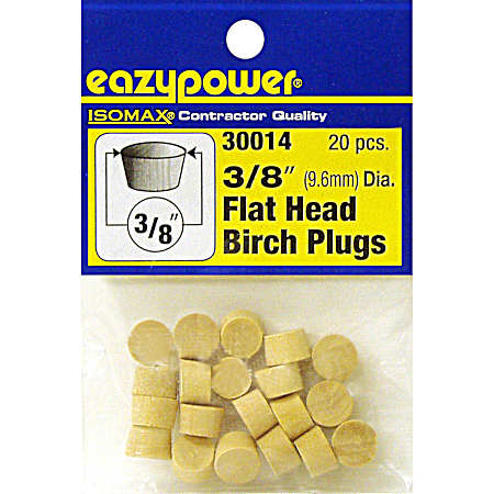 Flat Head Birch Plugs