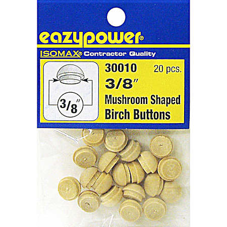Mushroom Shaped Birch Buttons
