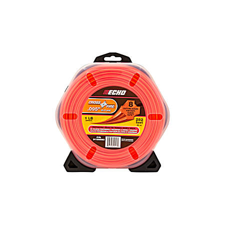 0.095 in x 282 ft Cross-Fire 1 lb Trimmer Line