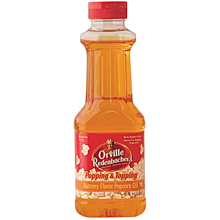 16 fl oz Buttery Popping & Topping Popcorn Oil