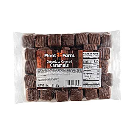 16 oz Chocolate Covered Caramels