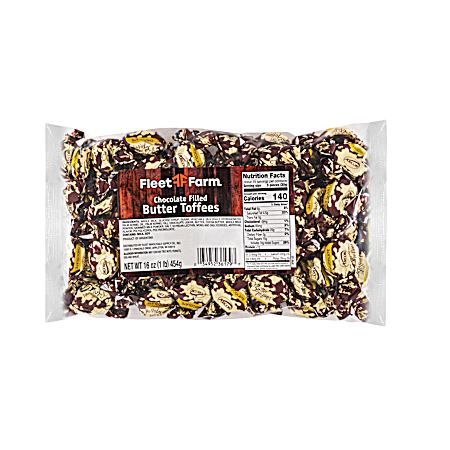 16 oz Chocolate Filled Butter Toffees