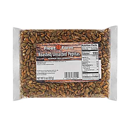 8 oz Roasted Unsalted Pepitas