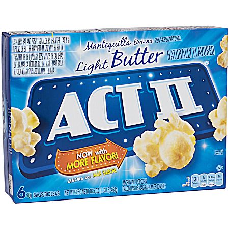 2.75 oz Light Butter Microwave Popcorn 6 Pk