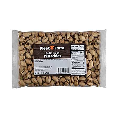 12 oz Garlic Onion Pistachios