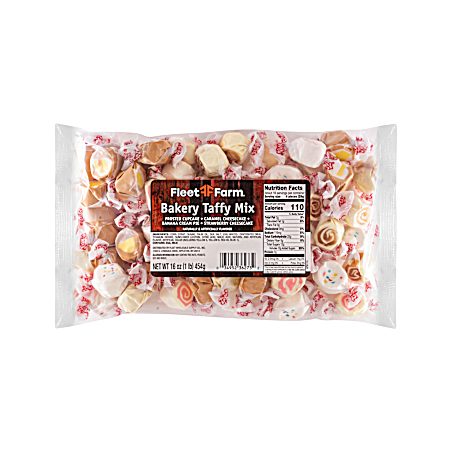 16 oz Taffy Assorted Bakery Flavor Chewy Candy