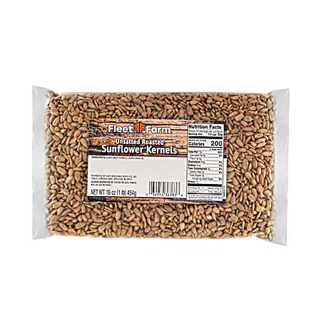 16 oz Roasted Unsalted Sunflower Kernels