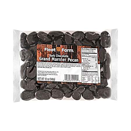 12 oz Dark Chocolate & Gran Marnier Pecan Candies