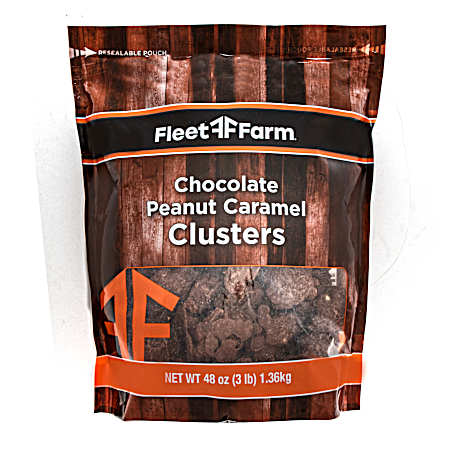 48 oz Chocolate Peanut Caramel Clusters