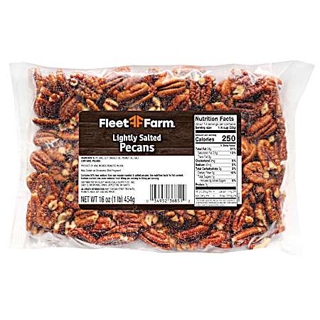 16 oz Lightly Salted Pecans