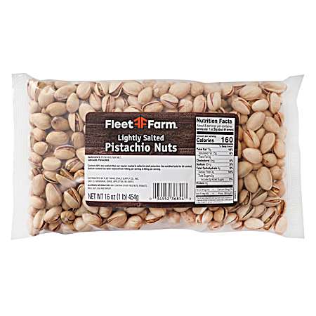 16 oz Lightly Salted Pistachio Nuts