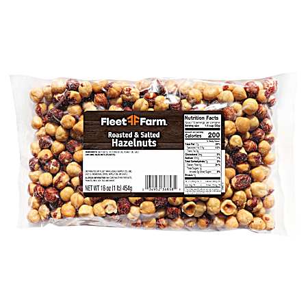 16 oz Roasted & Salted Hazelnuts