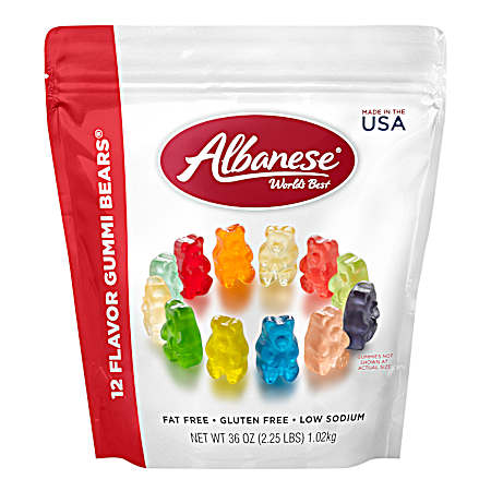 36 oz 12 Flavor Gummi Bears