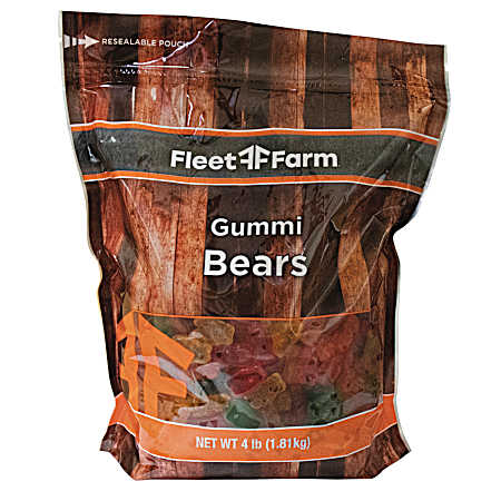 4 lb Gummi Bears Chewy Candy
