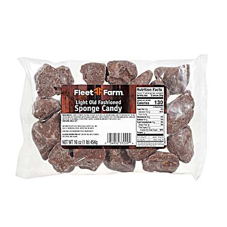 16 oz Light Old Fashioned Sponge Candy