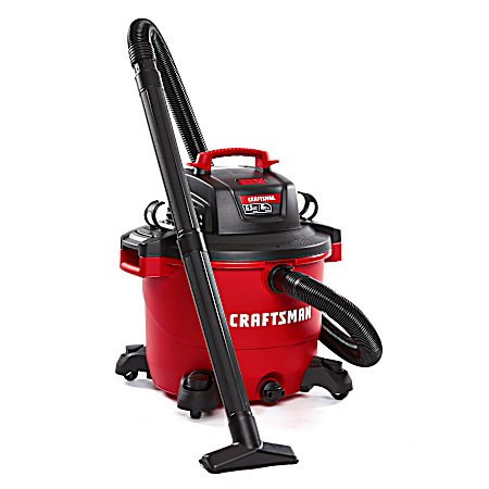 16 gal Heavy-Duty Wet/Dry Shop Vacuum w/ Attachments