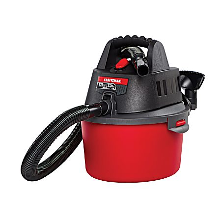 2.5 gal Wet/Dry Portable Shop Vacuum w/ Attachments