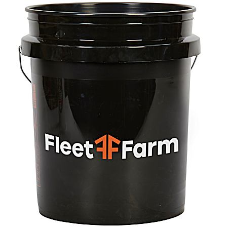 Plastic Black Pail - 5 Gal