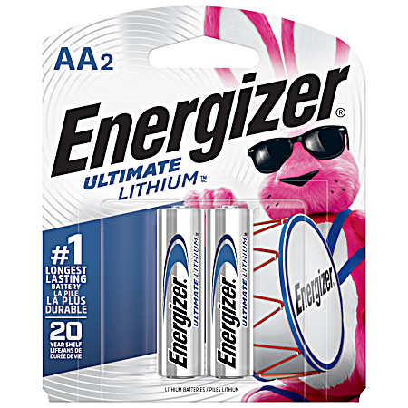 Ultimate Lithium AA Batteries - 2 Pk