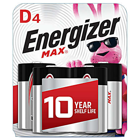 MAX D Cell Alkaline Batteries