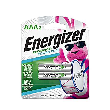 Rechargeable AAA Batteries - 2 Pk