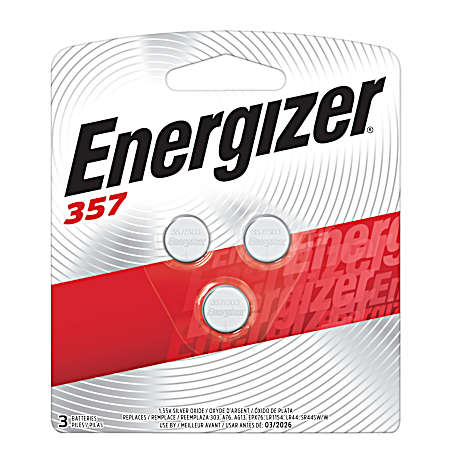 357/303 Button Cell Batteries - 3 Pk