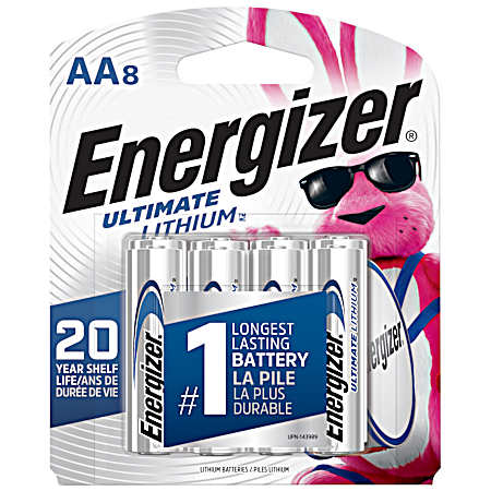Ultimate Lithium AA Batteries - 8 Pk