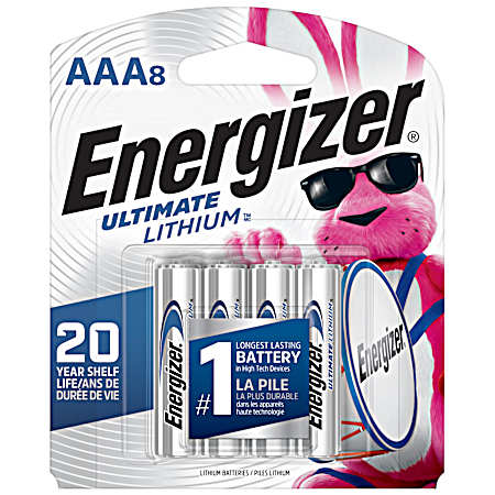 Ultimate Lithium AAA Batteries - 8 Pk