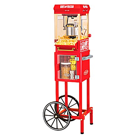 Vintage Collection 48 in 2.5 oz Red Popcorn Cart