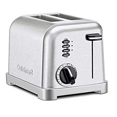 2-Slice Stainless Metal Classic Toaster