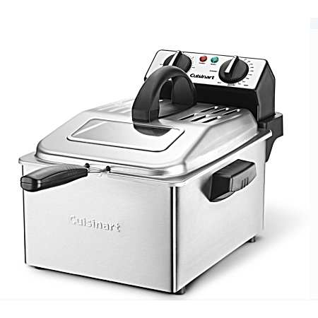 4 qt Stainless Compact Deep Fryer